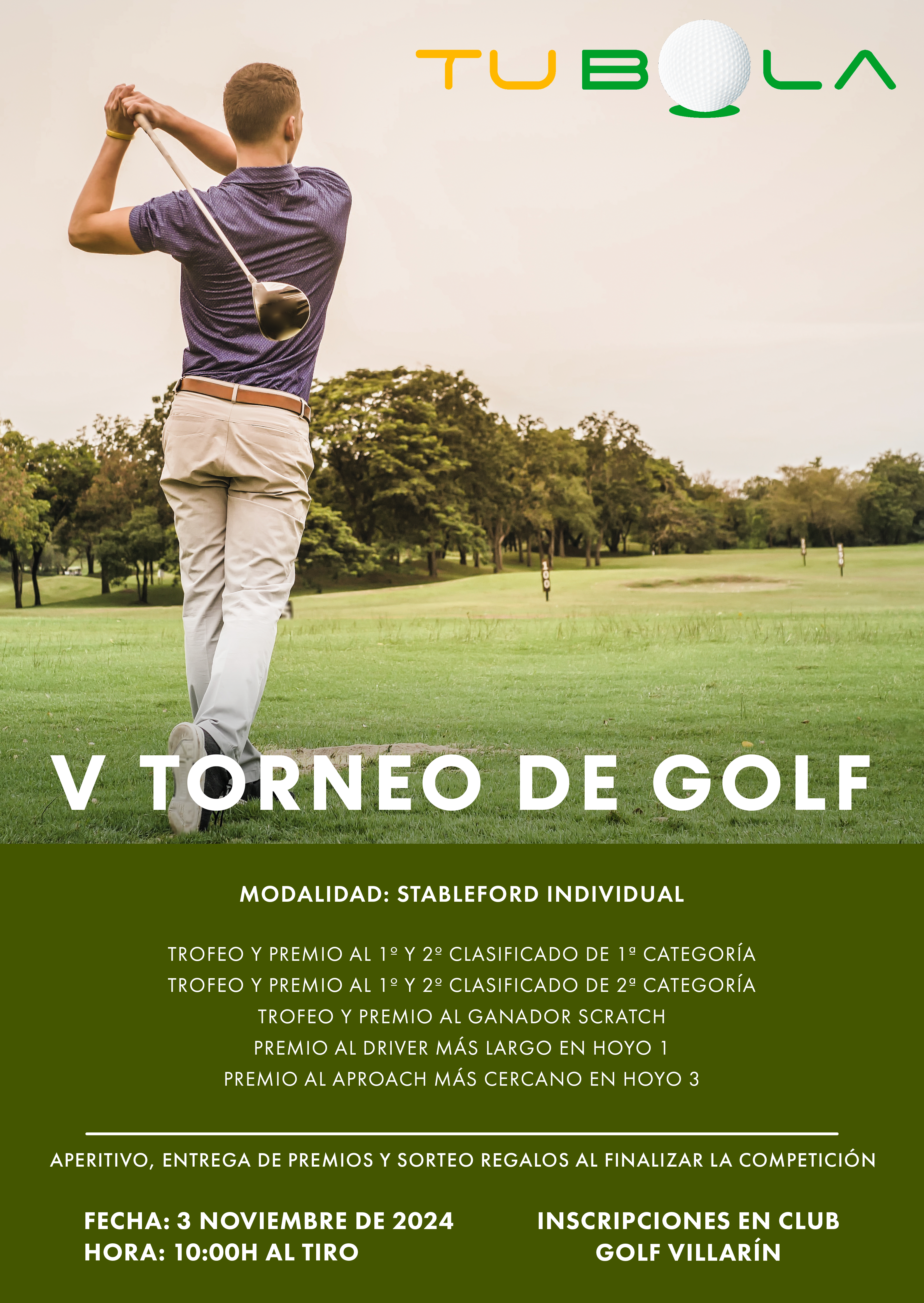 Cartel V Torneo Golf Villarrin